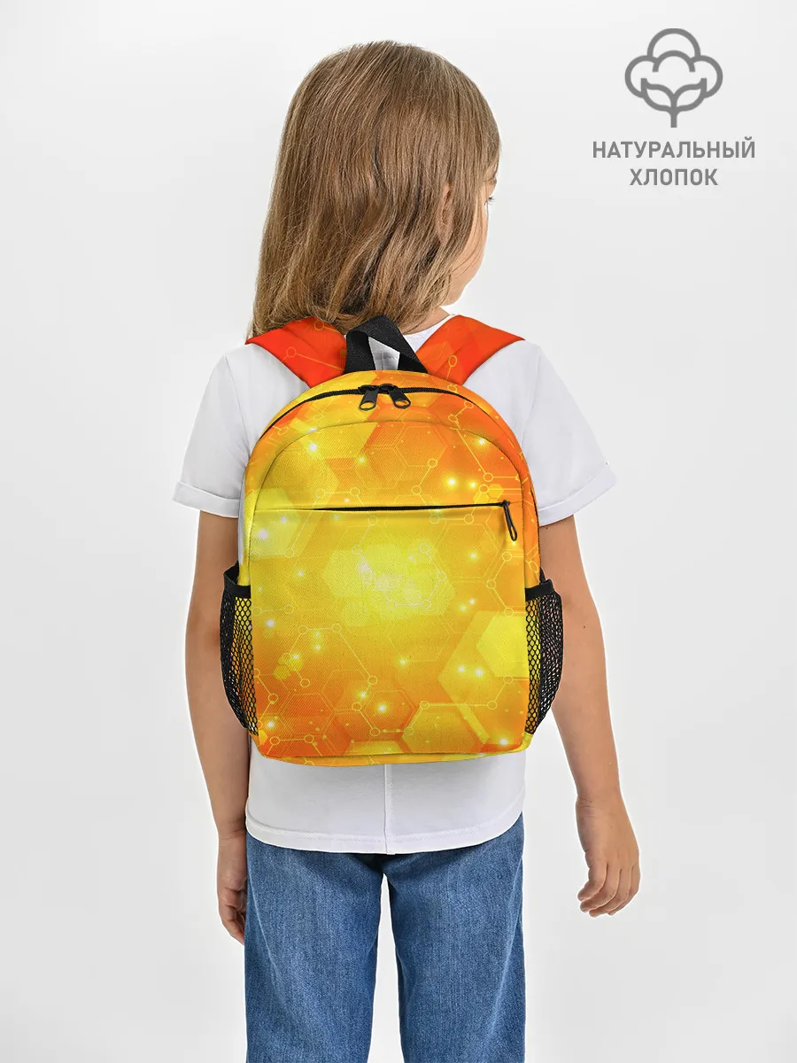 Рюкзак детский / ОРАНЖЕВЫЕ СОТЫ