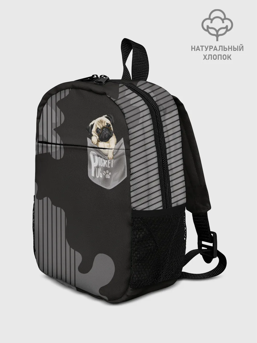 Рюкзак детский / Мопс в кармане