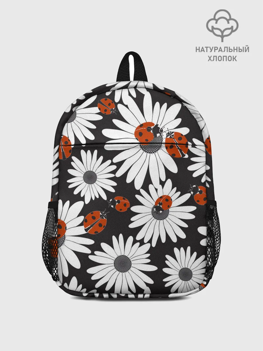 Рюкзак детский / Божьи коровки на ромашках