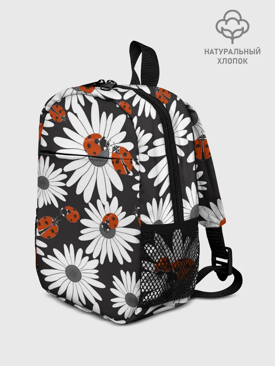 Рюкзак детский / Божьи коровки на ромашках
