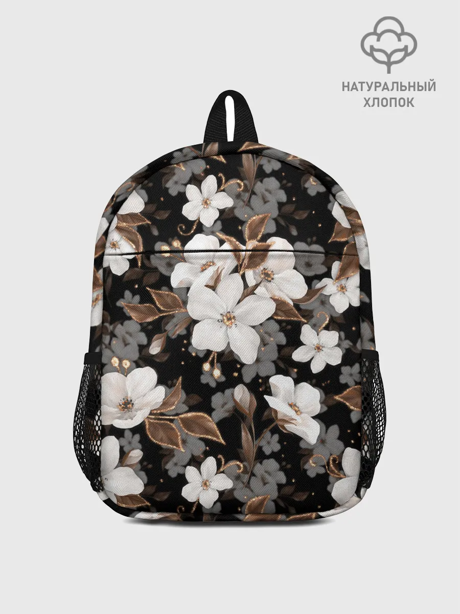 Рюкзак детский / Белые цветы