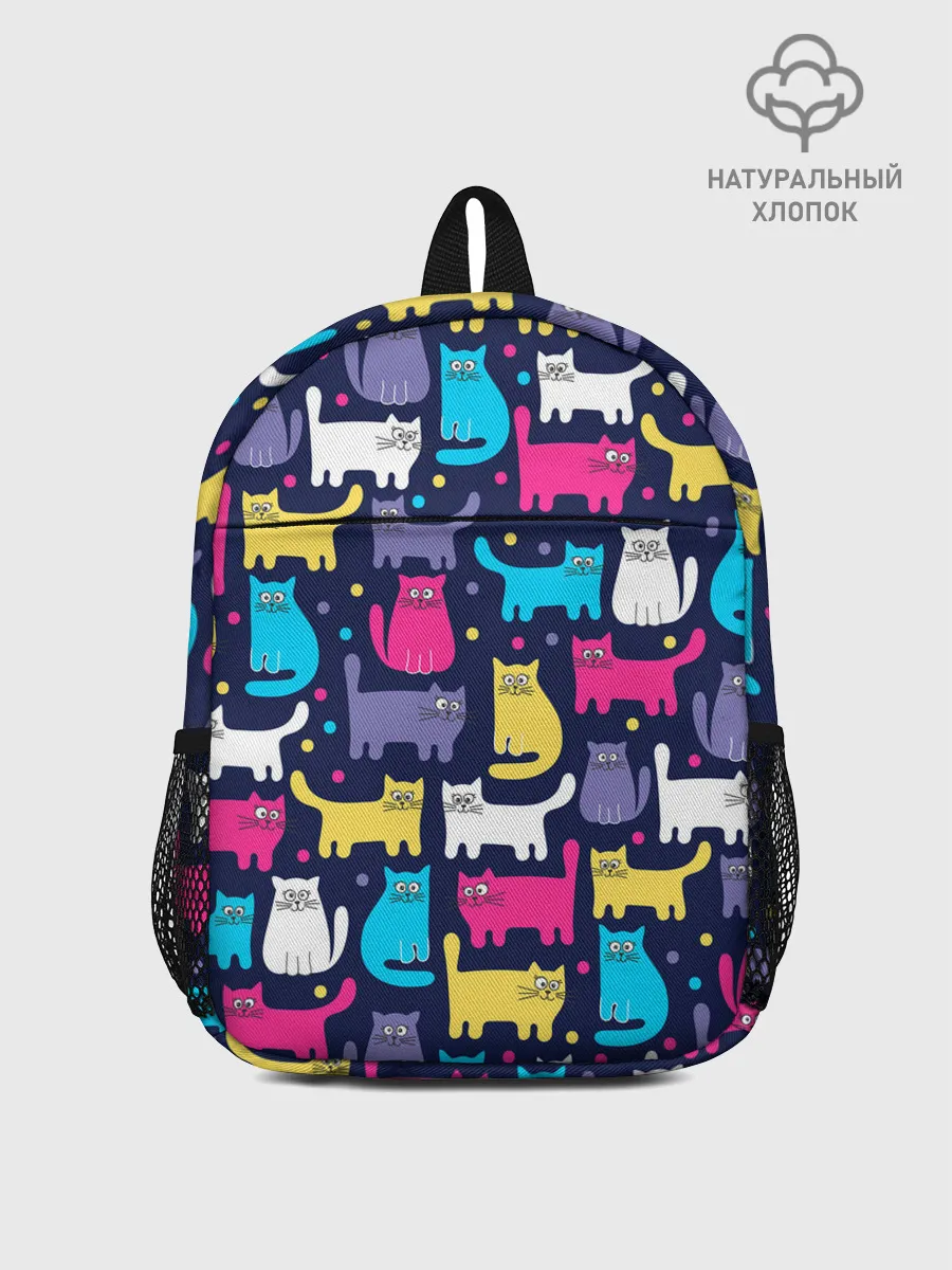 Рюкзак детский / Разноцветные котики