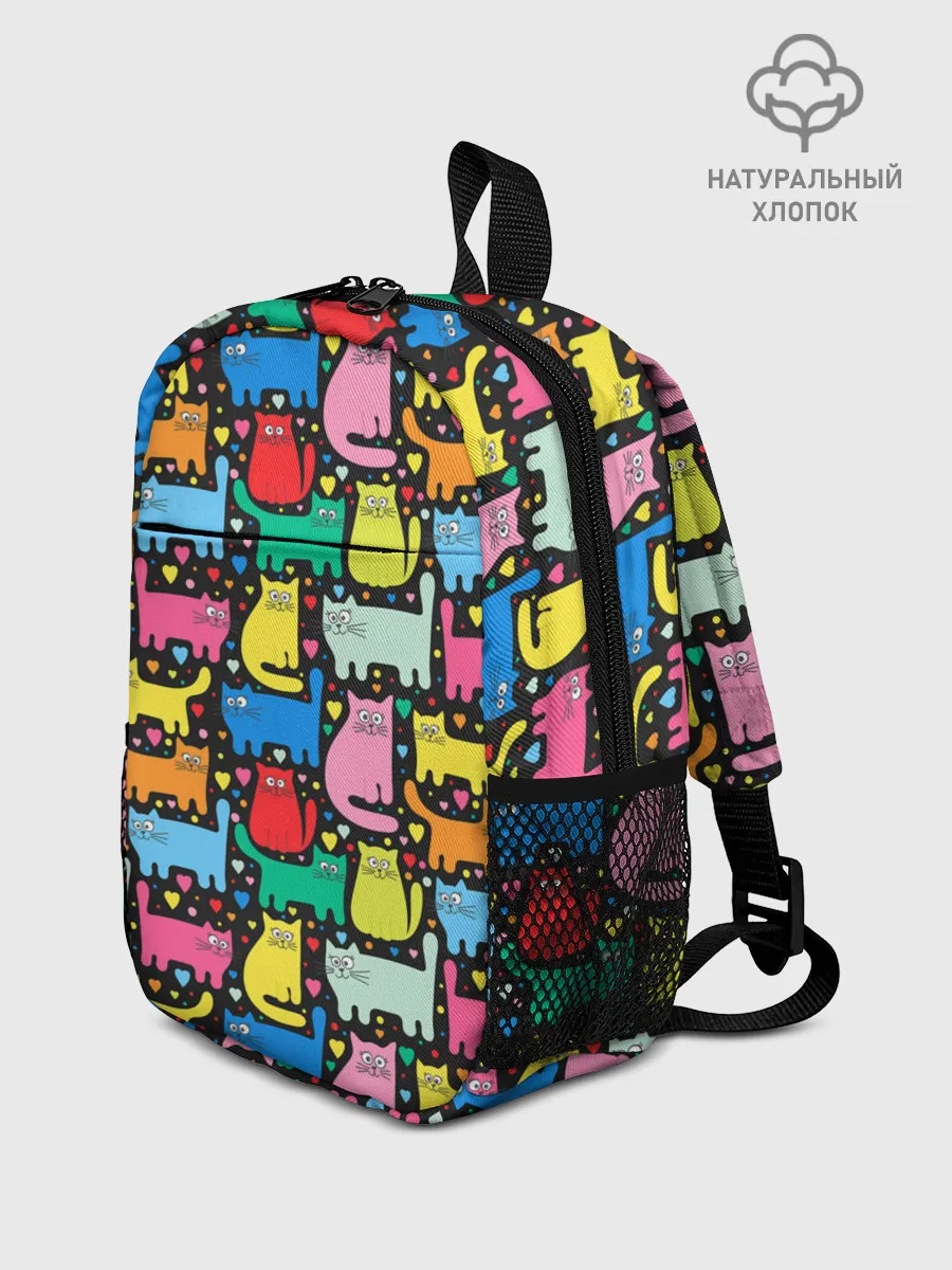 Рюкзак детский / Разноцветные котики