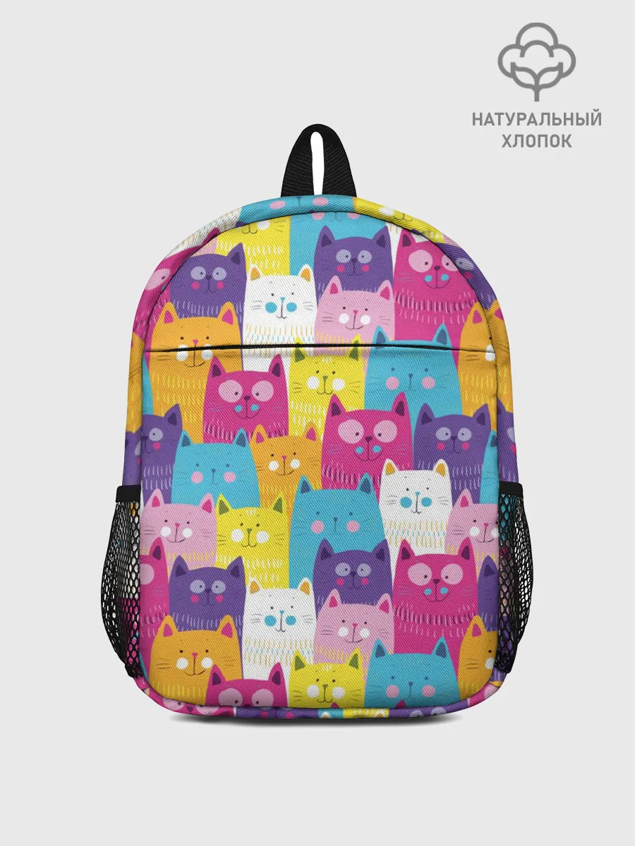 Рюкзак детский / Разноцветные котики