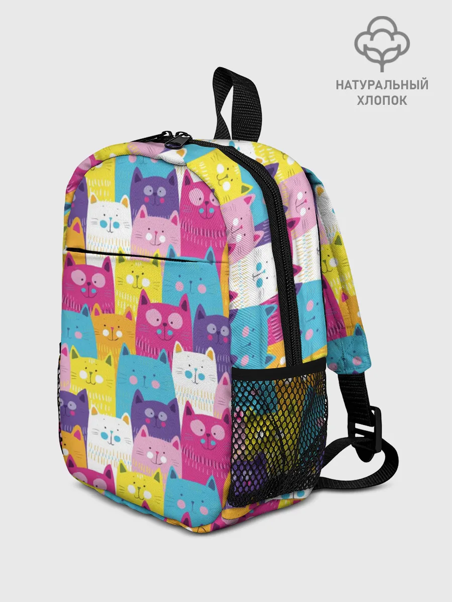 Рюкзак детский / Разноцветные котики