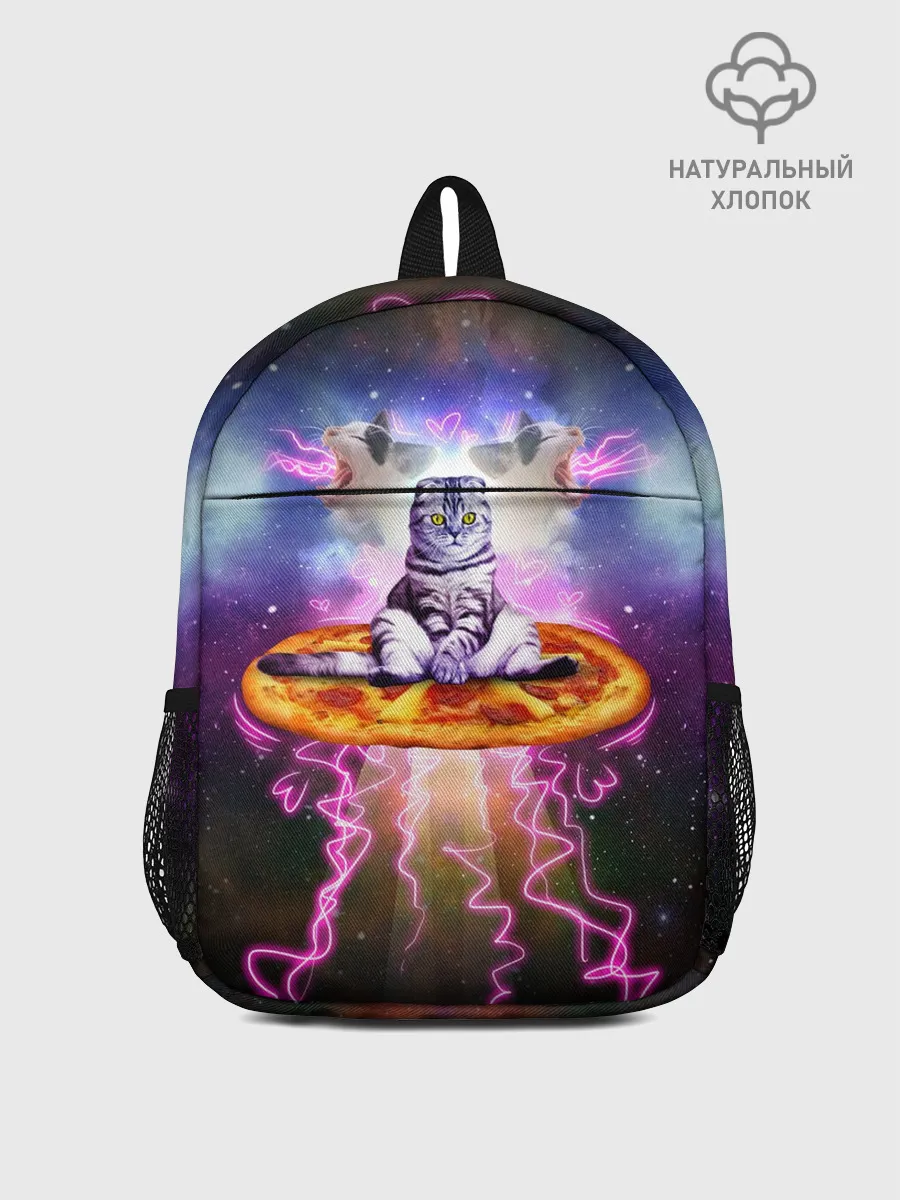 Рюкзак детский / Кот на пицце