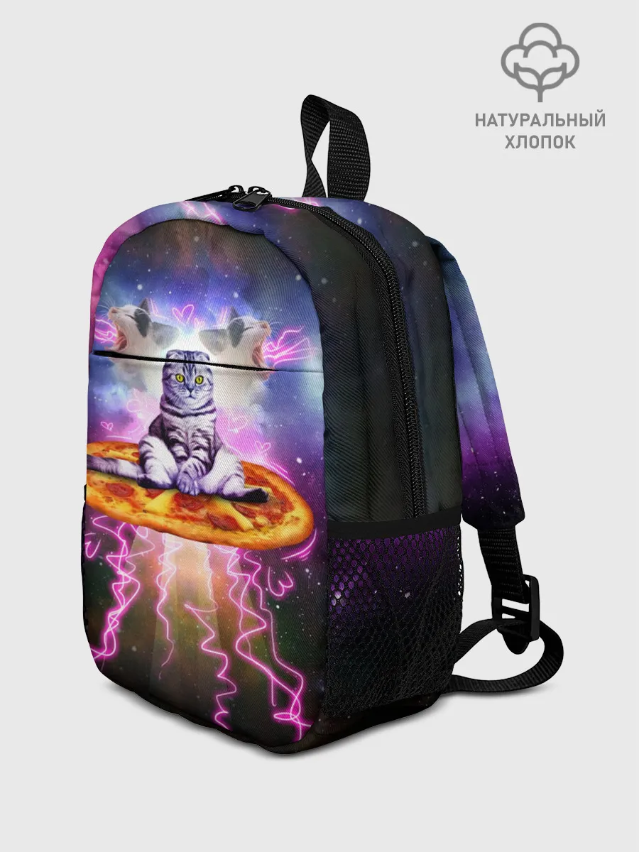 Рюкзак детский / Кот на пицце