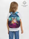 Рюкзак детский / Кот с радугой и пиццей