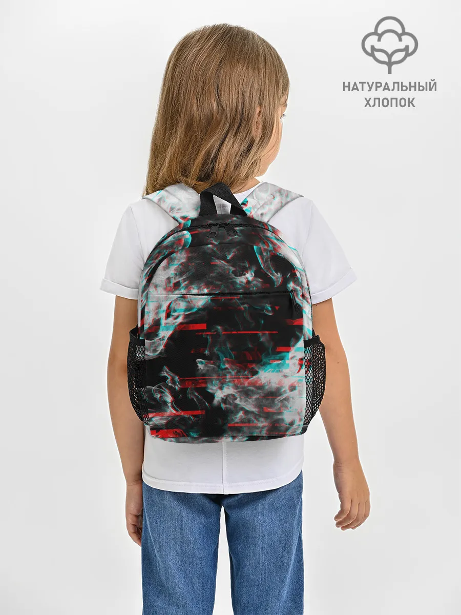 Рюкзак детский / White flame glitch