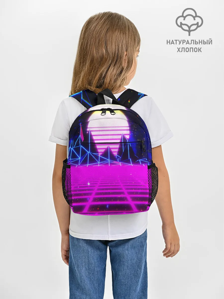 Рюкзак детский / Ретро Стиль неон