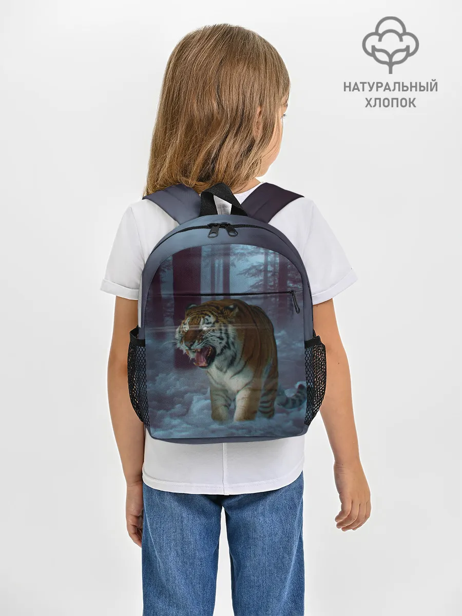 Рюкзак детский / ТИГР В СУМЕРЕЧНОМ ЛЕСУ