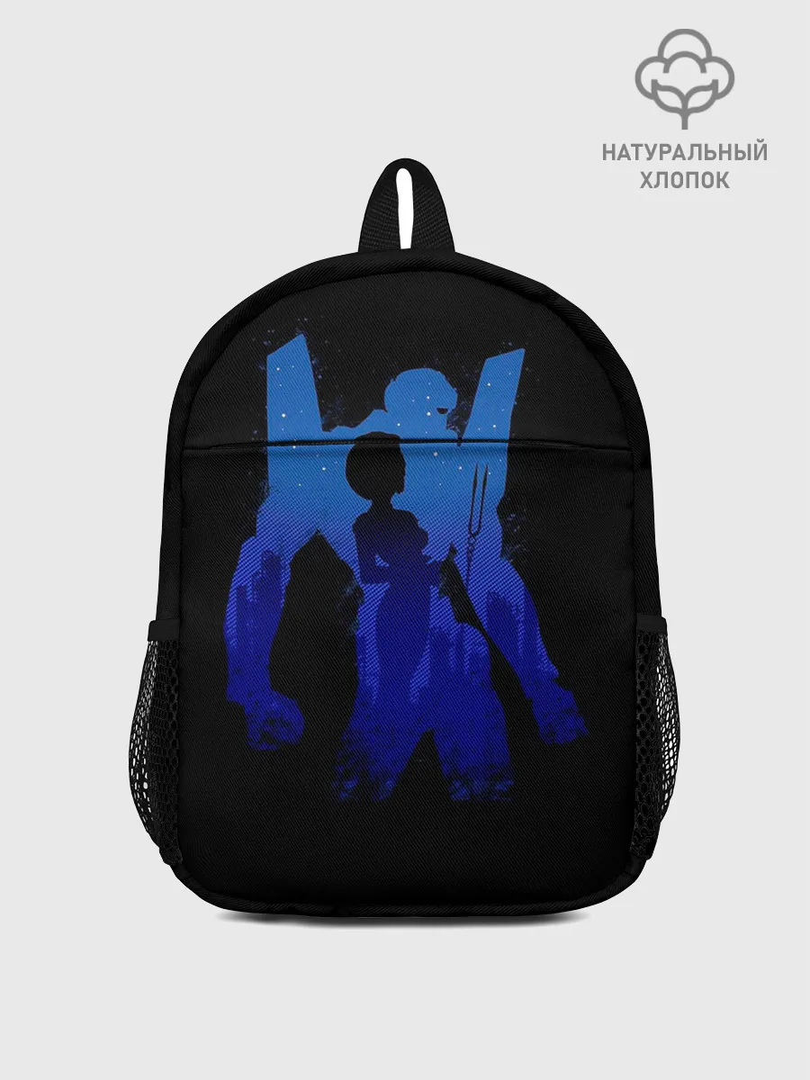 Рюкзак детский / Боевой робот Евангелион синий