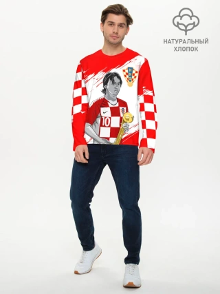 Мужской лонгслив базовый / ЛУКА МОДРИЧ / LUKA MODRIC