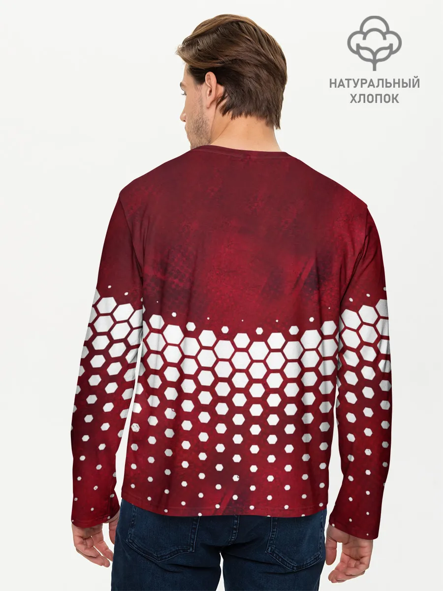 Мужской лонгслив базовый / РОБЕРТ ЛЕВАНДОВСКИ / БАВАРИЯ