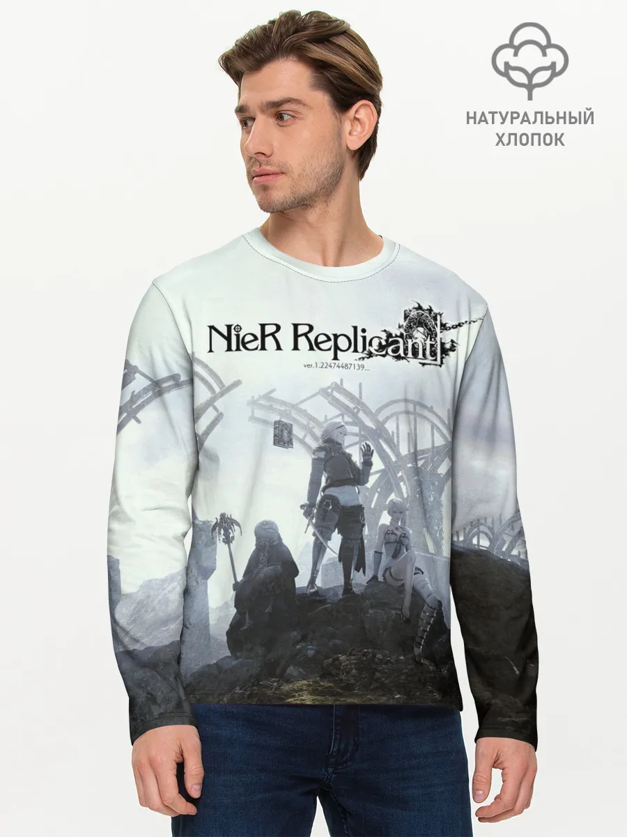 Мужской лонгслив базовый / NieR Replicant