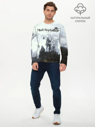 Мужской лонгслив базовый / NieR Replicant