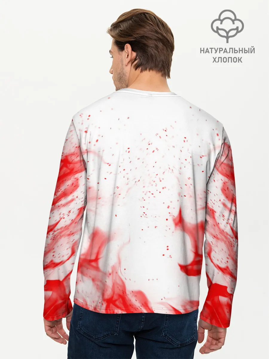 Мужской лонгслив базовый / РОБЕРТ ЛЕВАНДОВСКИ / БАВАРИЯ