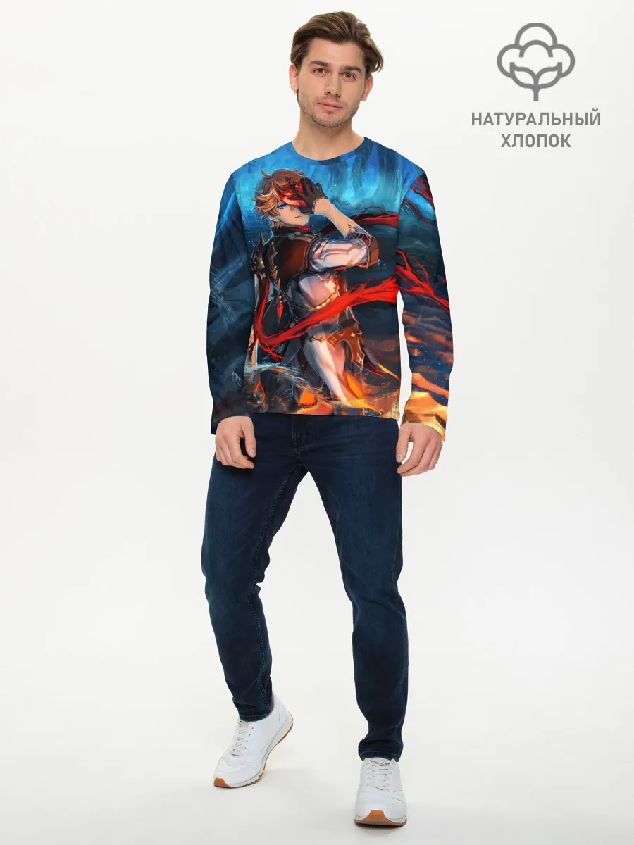 Мужской лонгслив базовый / Tartaglia art