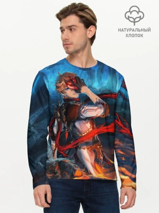 Мужской лонгслив базовый / Tartaglia art