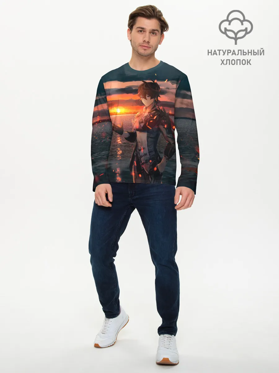 Мужской лонгслив базовый / Tartaglia art