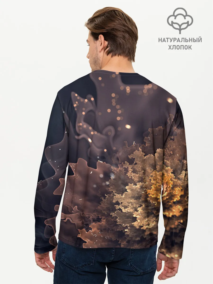 Мужской лонгслив базовый / КосмиЧеский Цветок