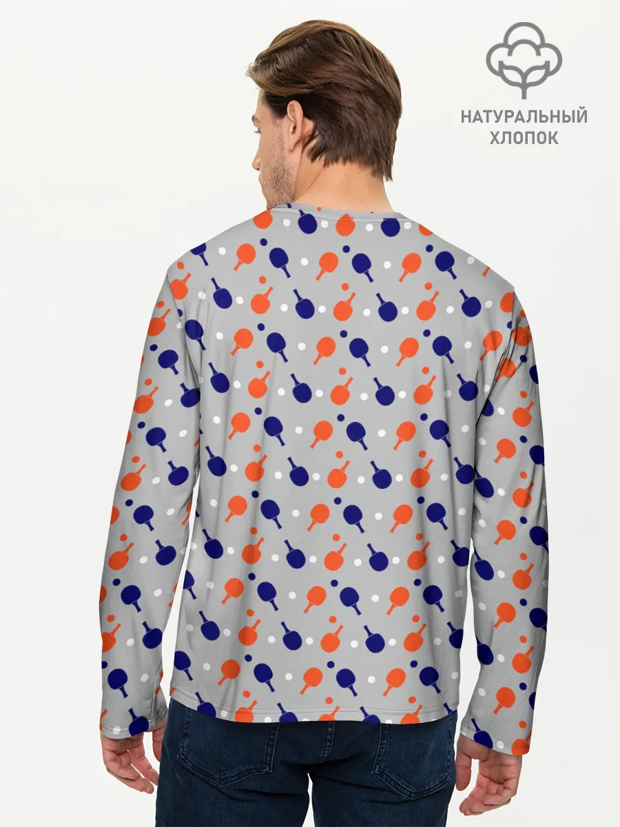 Мужской лонгслив базовый / Пинг-понг