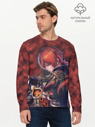 Мужской лонгслив базовый / Diluc - Genshin Impact