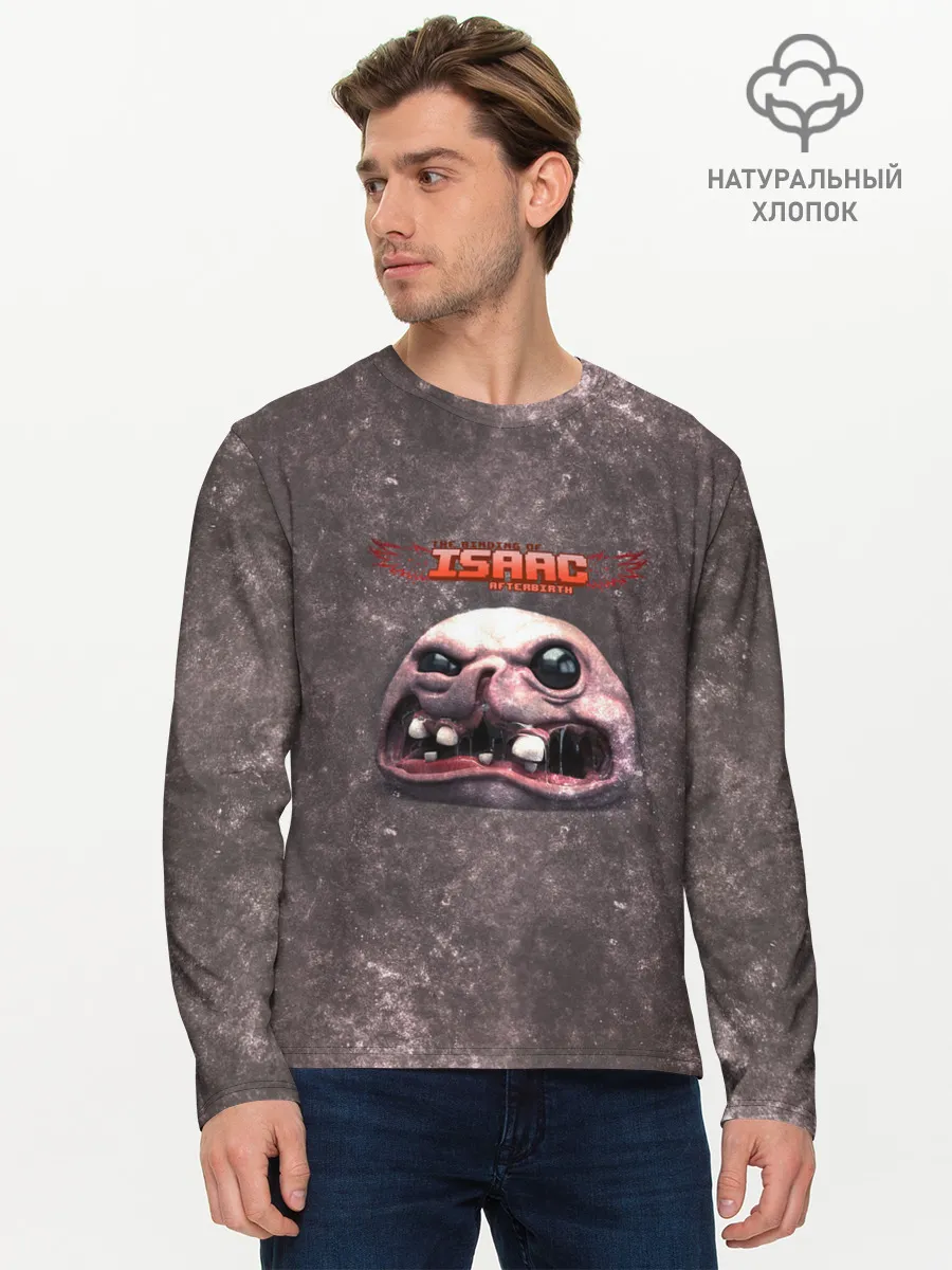 Мужской лонгслив базовый / The Binding of Isaac | ГОЛОВА