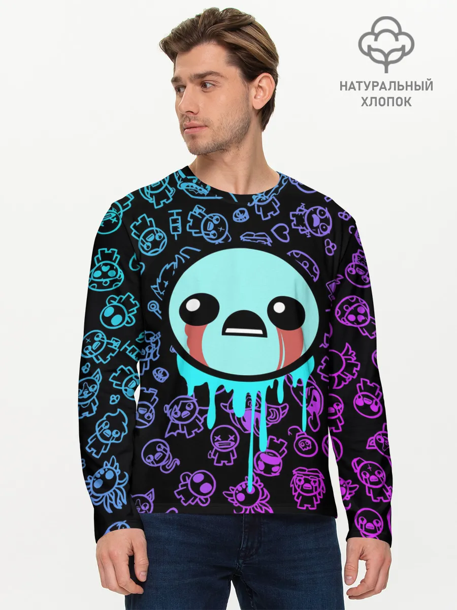 Мужской лонгслив базовый / Blue Isaac