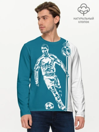 Мужской лонгслив базовый / Криштиану Роналду