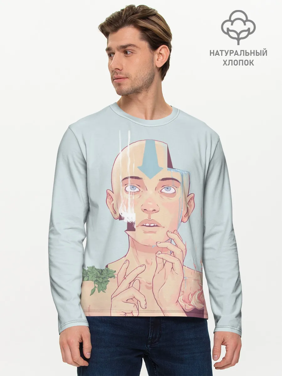 Мужской лонгслив базовый / The last airbender