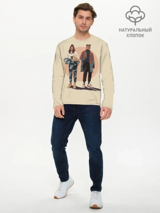 Мужской лонгслив базовый / Катара и Сокка