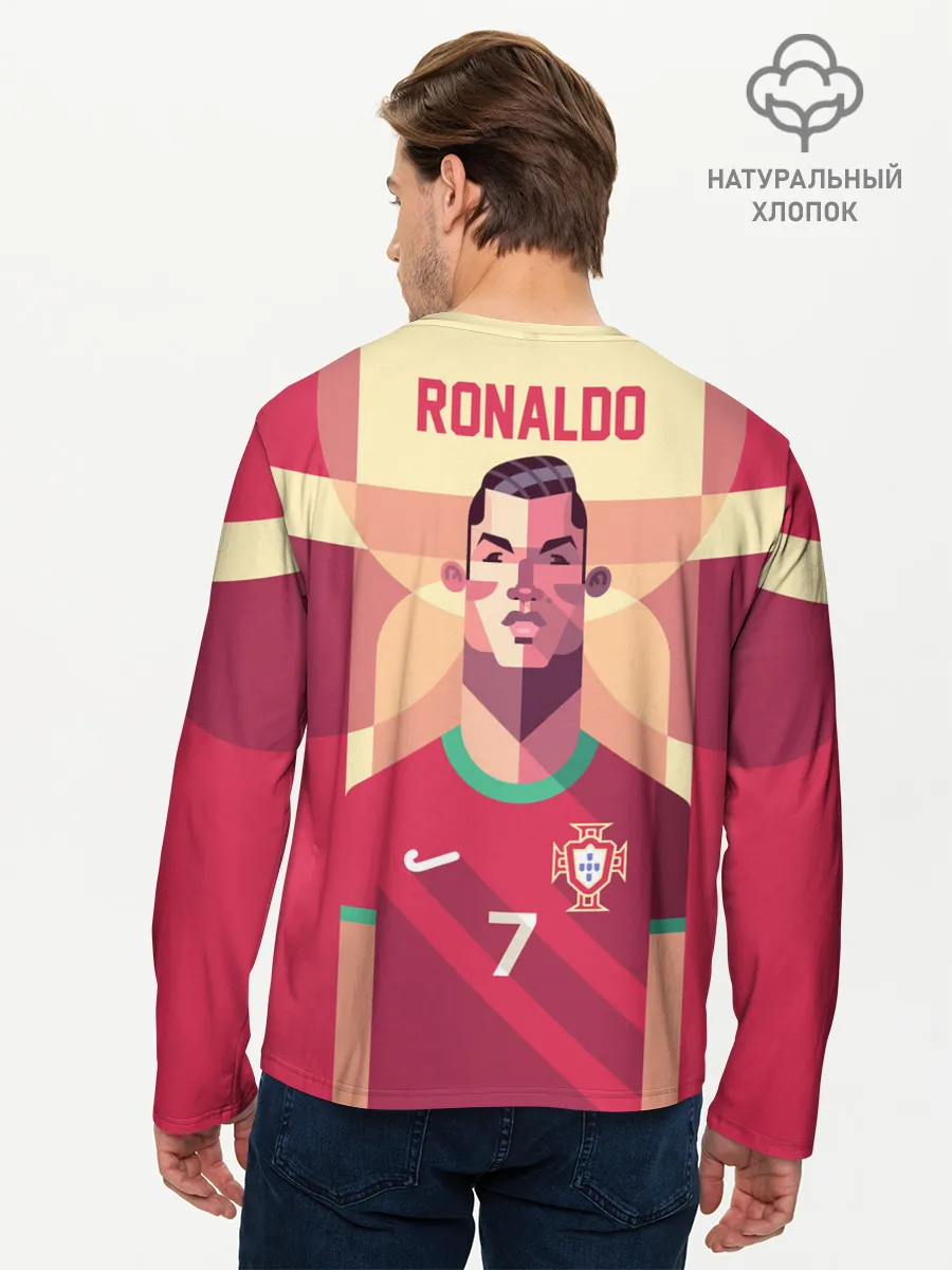 Мужской лонгслив базовый / Криштиану Роналду