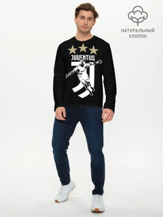 Мужской лонгслив базовый / Криштиану Роналду