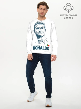 Мужской лонгслив базовый / Криштиану Роналду