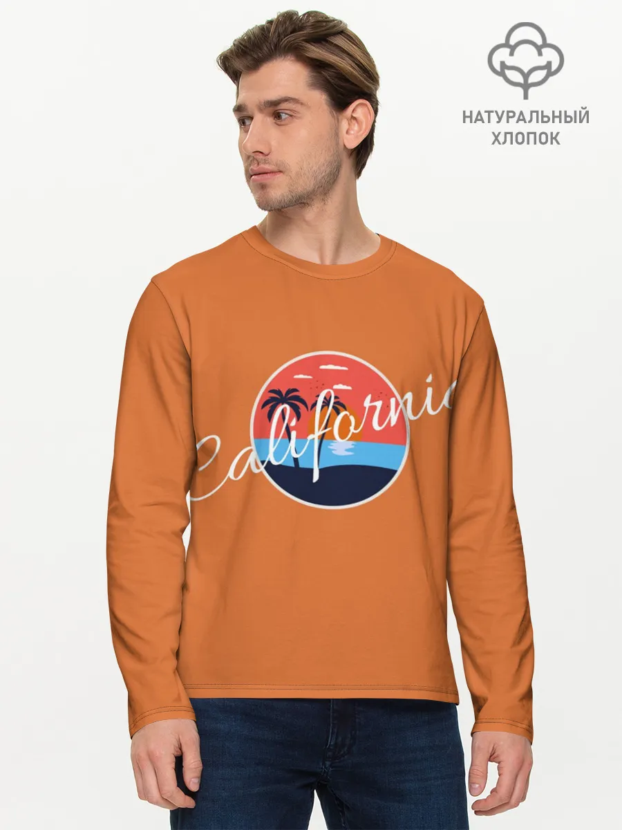 Мужской лонгслив базовый / California
