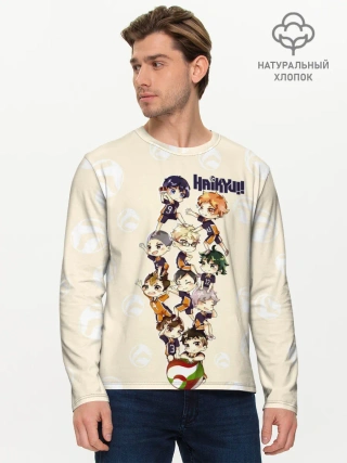 Мужской лонгслив базовый / Команда Карасуно | Haikyuu!!