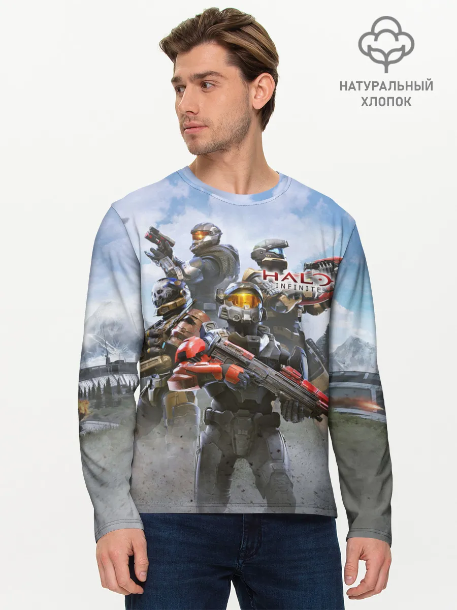 Мужской лонгслив базовый / Halo Infinite