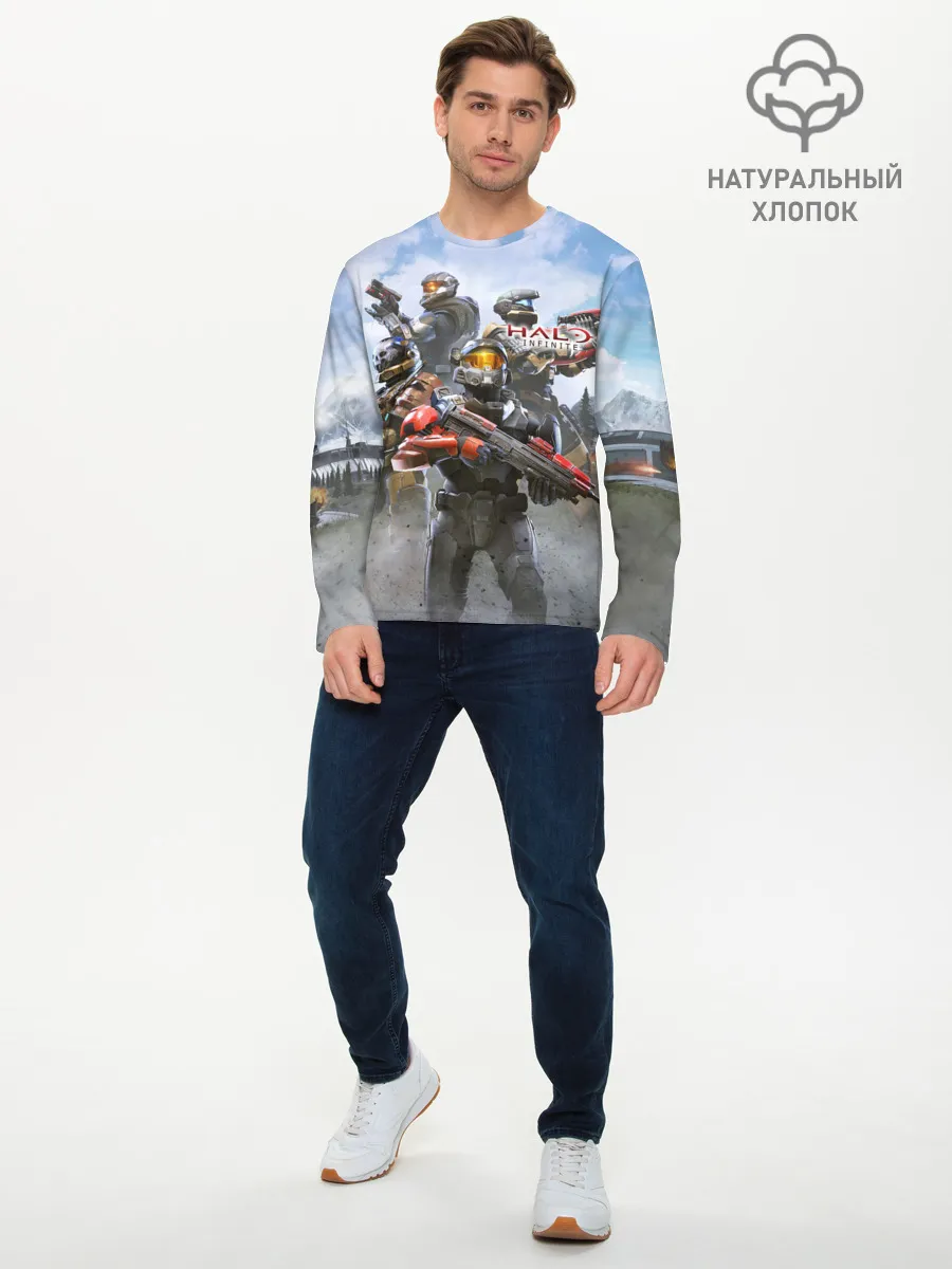 Мужской лонгслив базовый / Halo Infinite