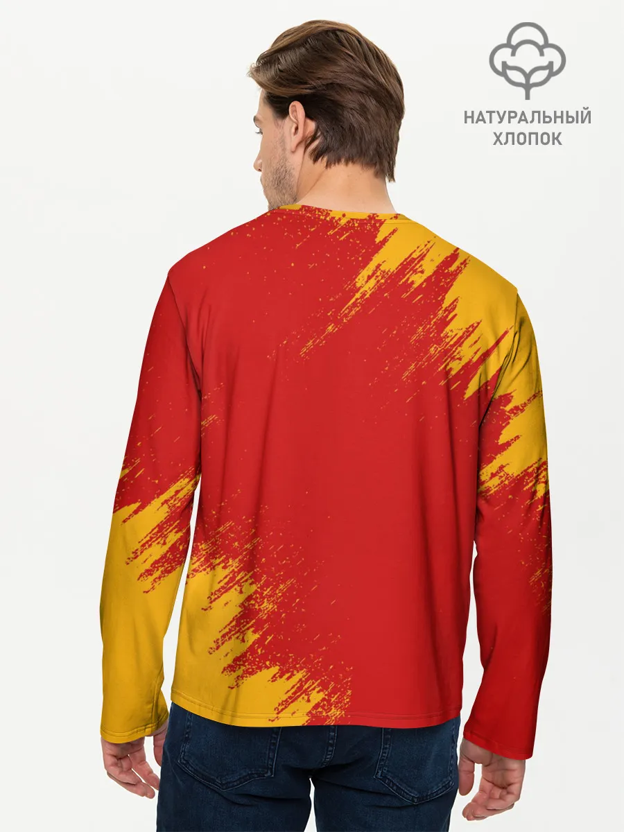 Мужской лонгслив базовый / БЕРСЕРК маска и лого