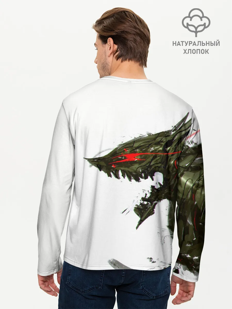 Мужской лонгслив базовый / БЕРСЕРК красками