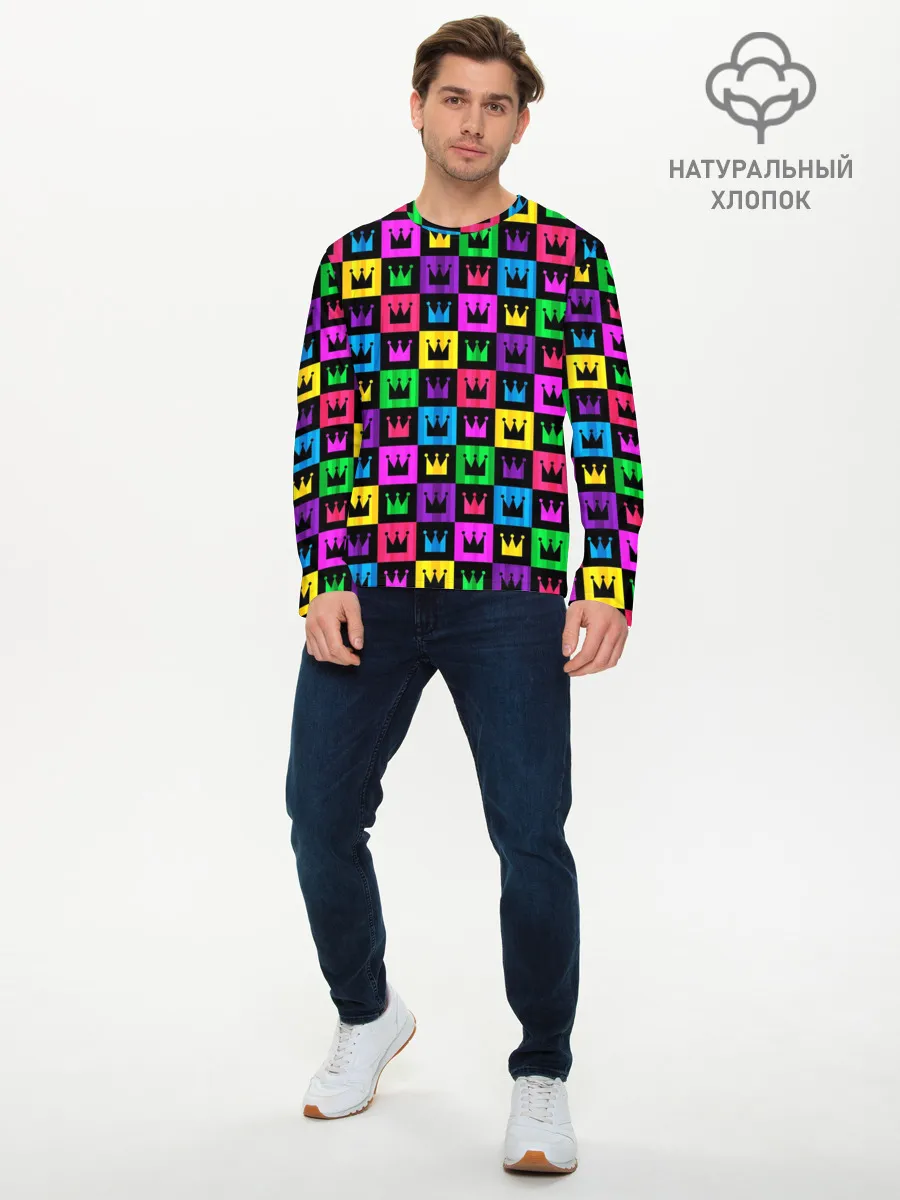 Мужской лонгслив базовый / Король