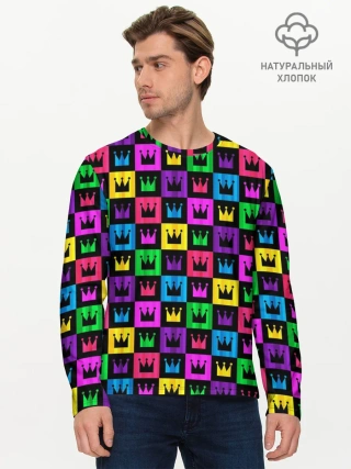 Мужской лонгслив базовый / Король