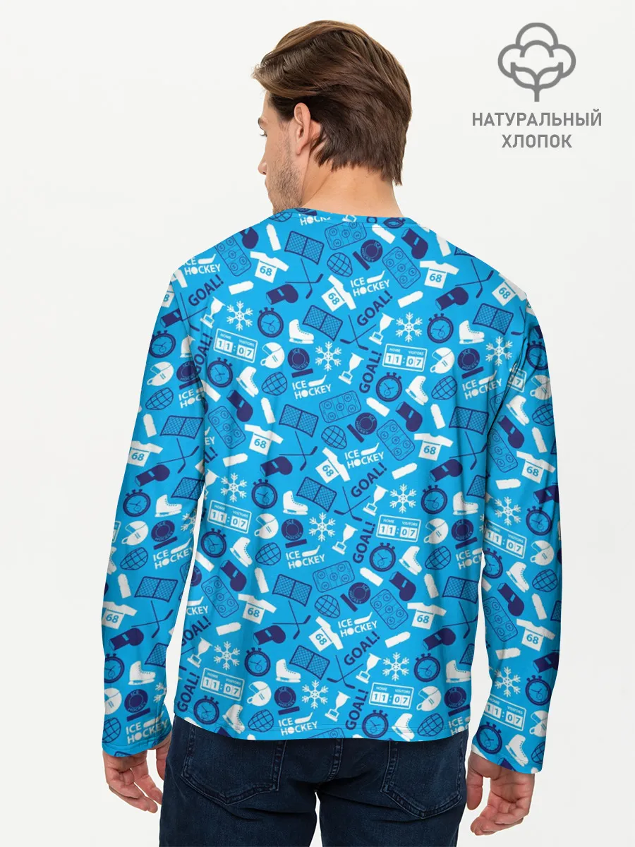 Мужской лонгслив базовый / Хоккей