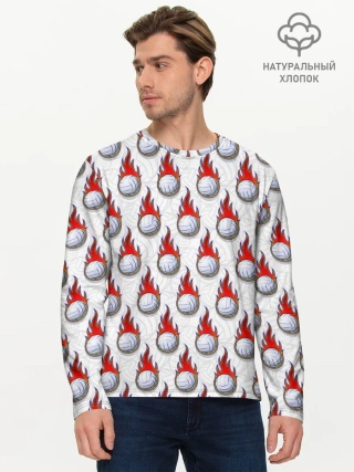 Мужской лонгслив базовый / Волейбол