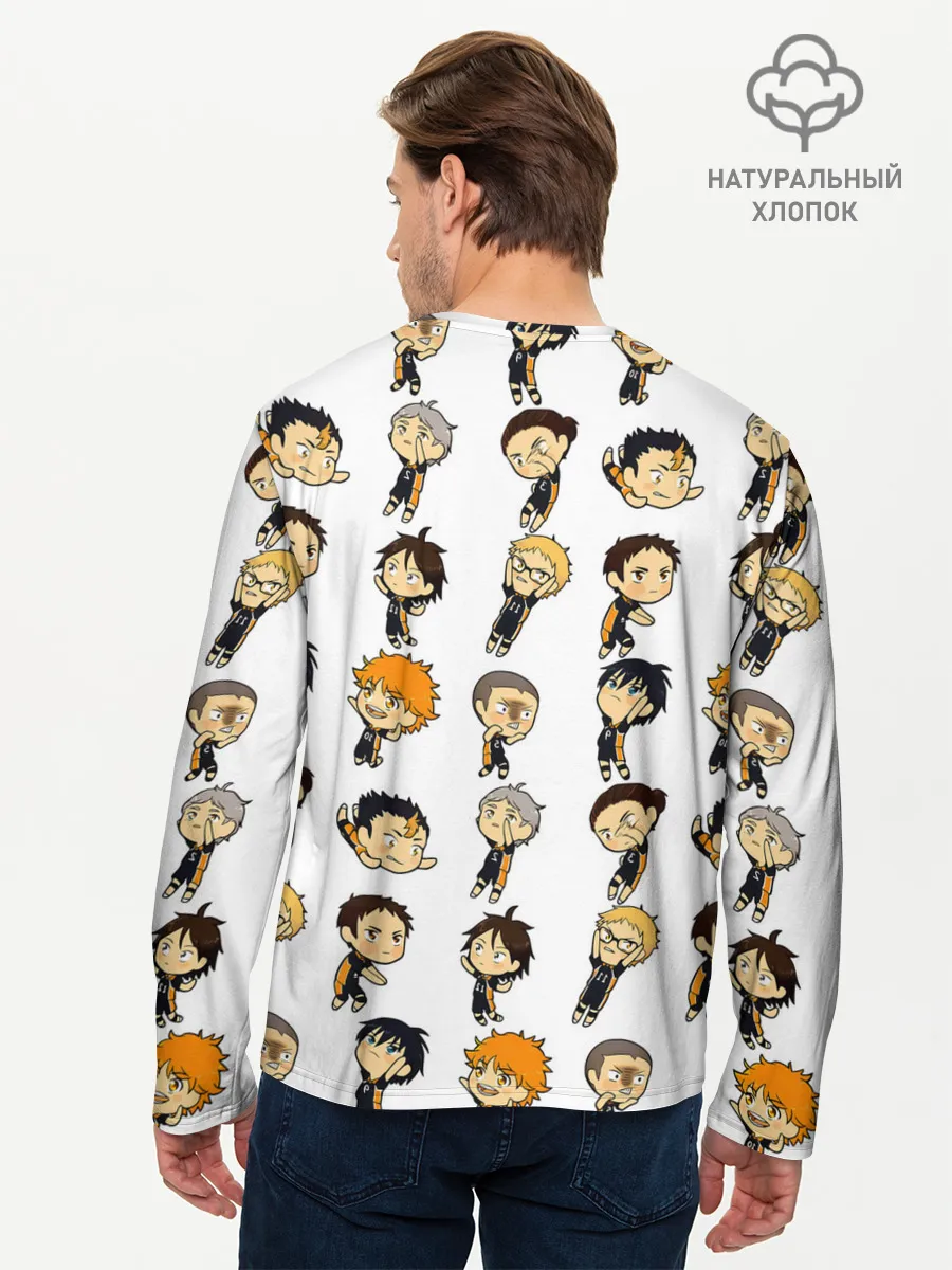 Мужской лонгслив базовый / Команда школы Карасуно | Haikyuu!!