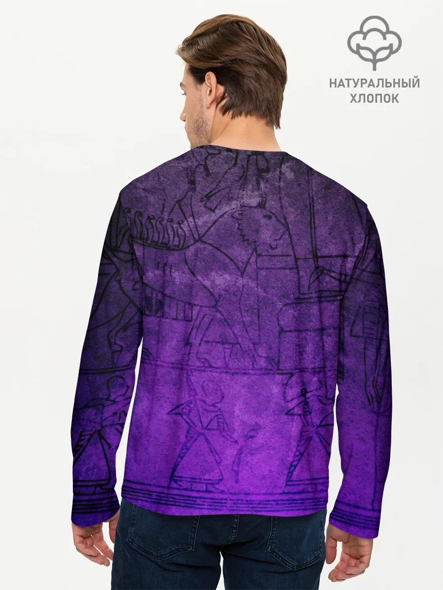 Мужской лонгслив базовый / Египет 3D