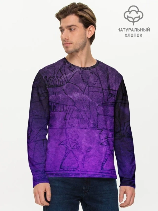 Мужской лонгслив базовый / Египет 3D