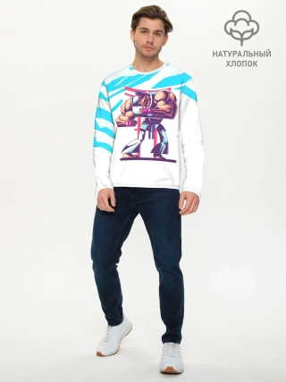 Мужской лонгслив базовый / Опасный Рю