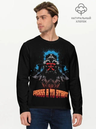 Мужской лонгслив базовый / Press a to start